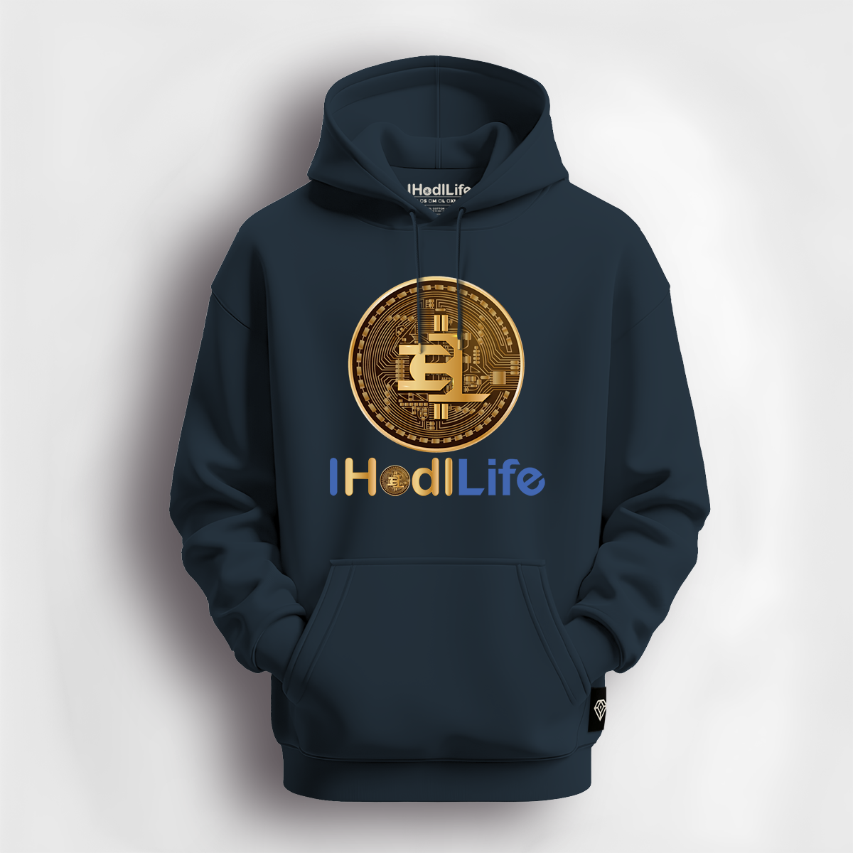 Navy, Full Logo Smart Hoodie