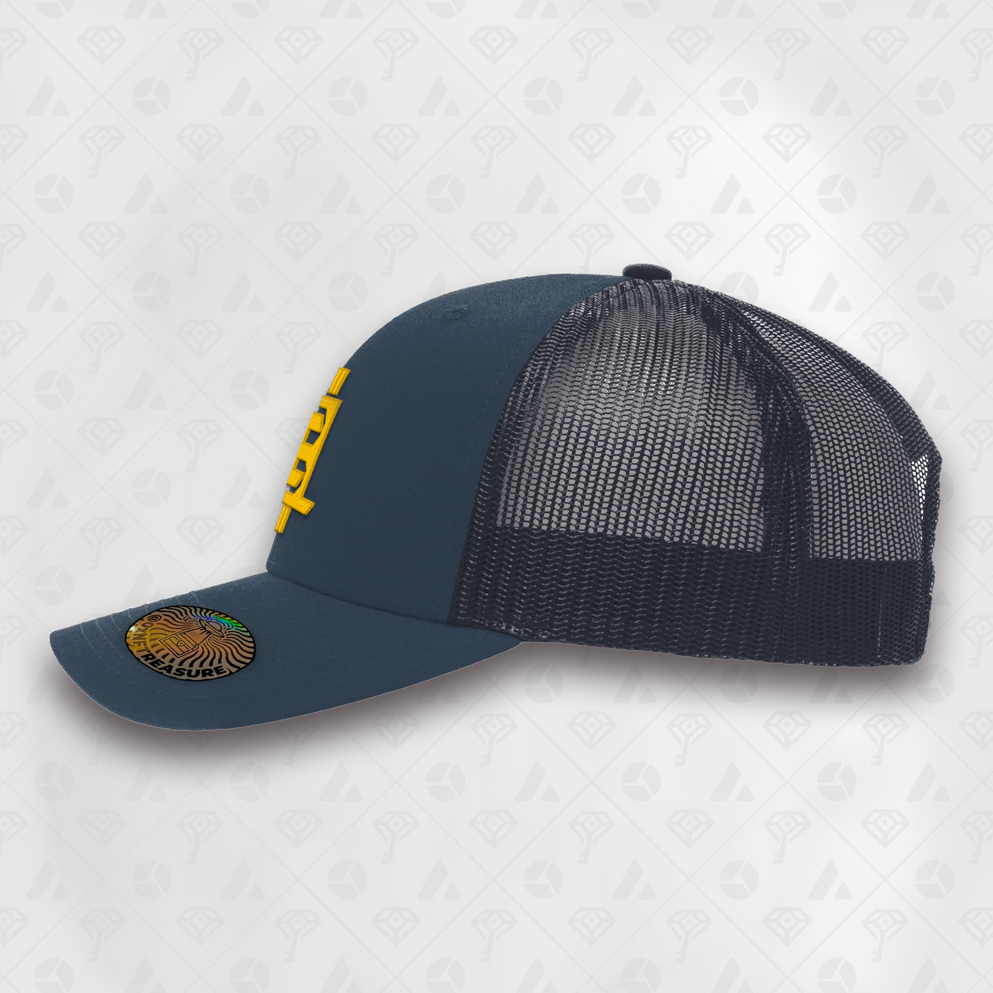 Navy, IHL Curved Brim Smart Hat