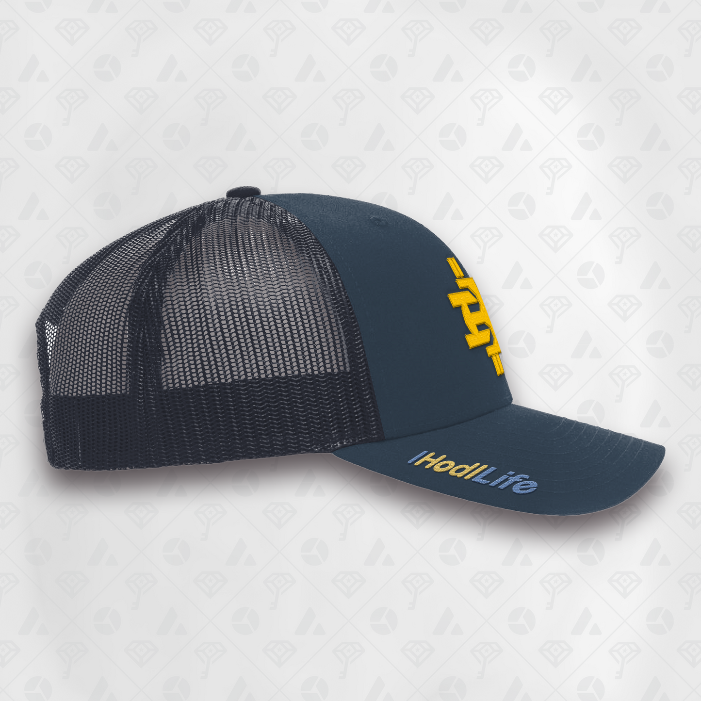Navy, IHL Curved Brim Smart Hat