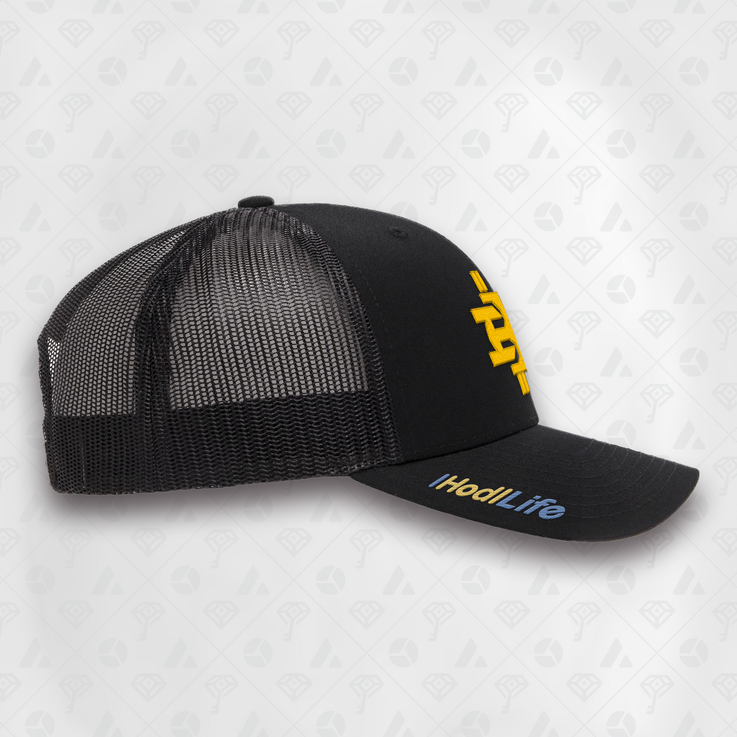 Black, IHL Curved Brim Smart Hat