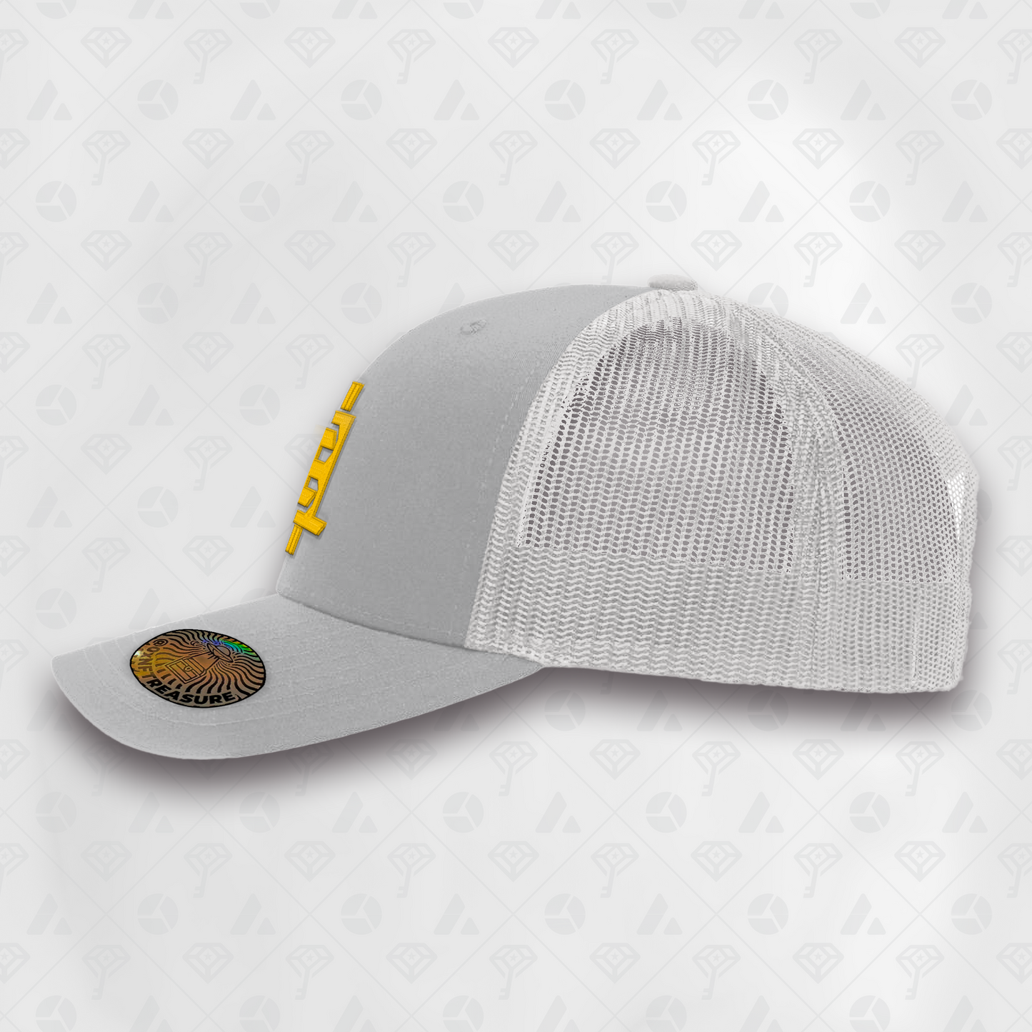 Grey, IHL Curved Brim Smart Hat