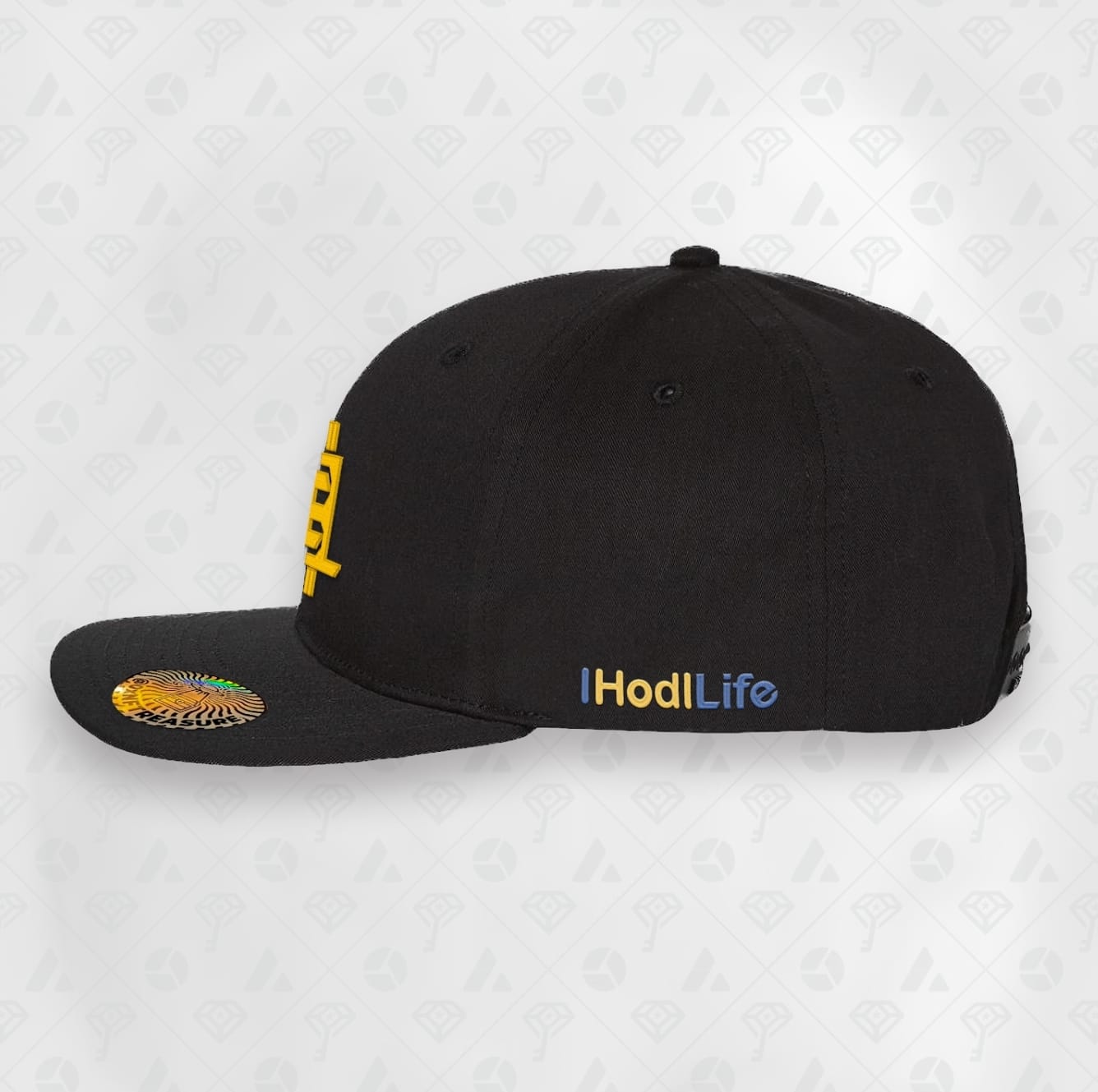 Black, IHL Flat Brim Smart Hat