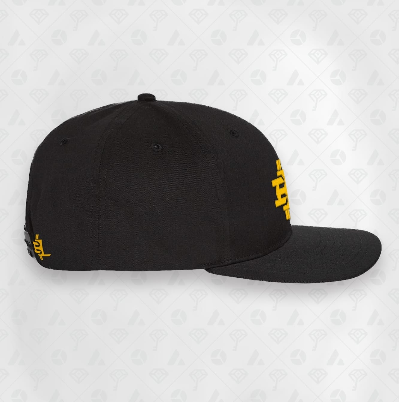 Black, IHL Flat Brim Smart Hat