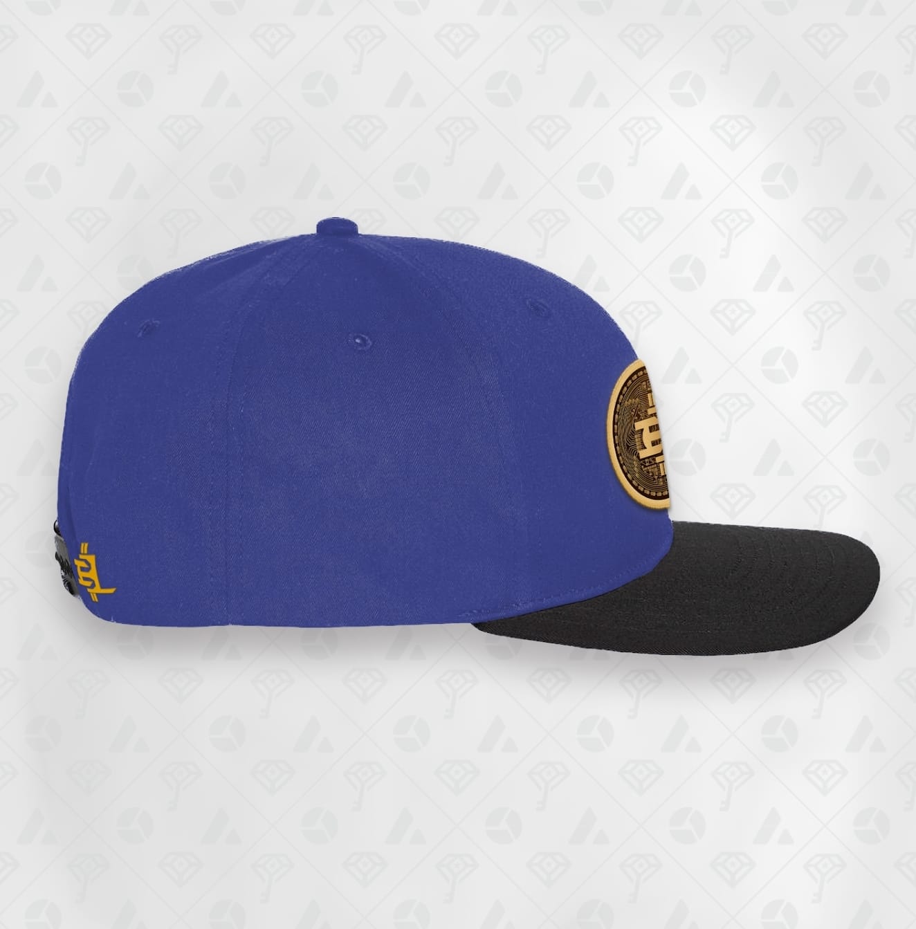 Blue, Coin Flat Brim Smart Hat