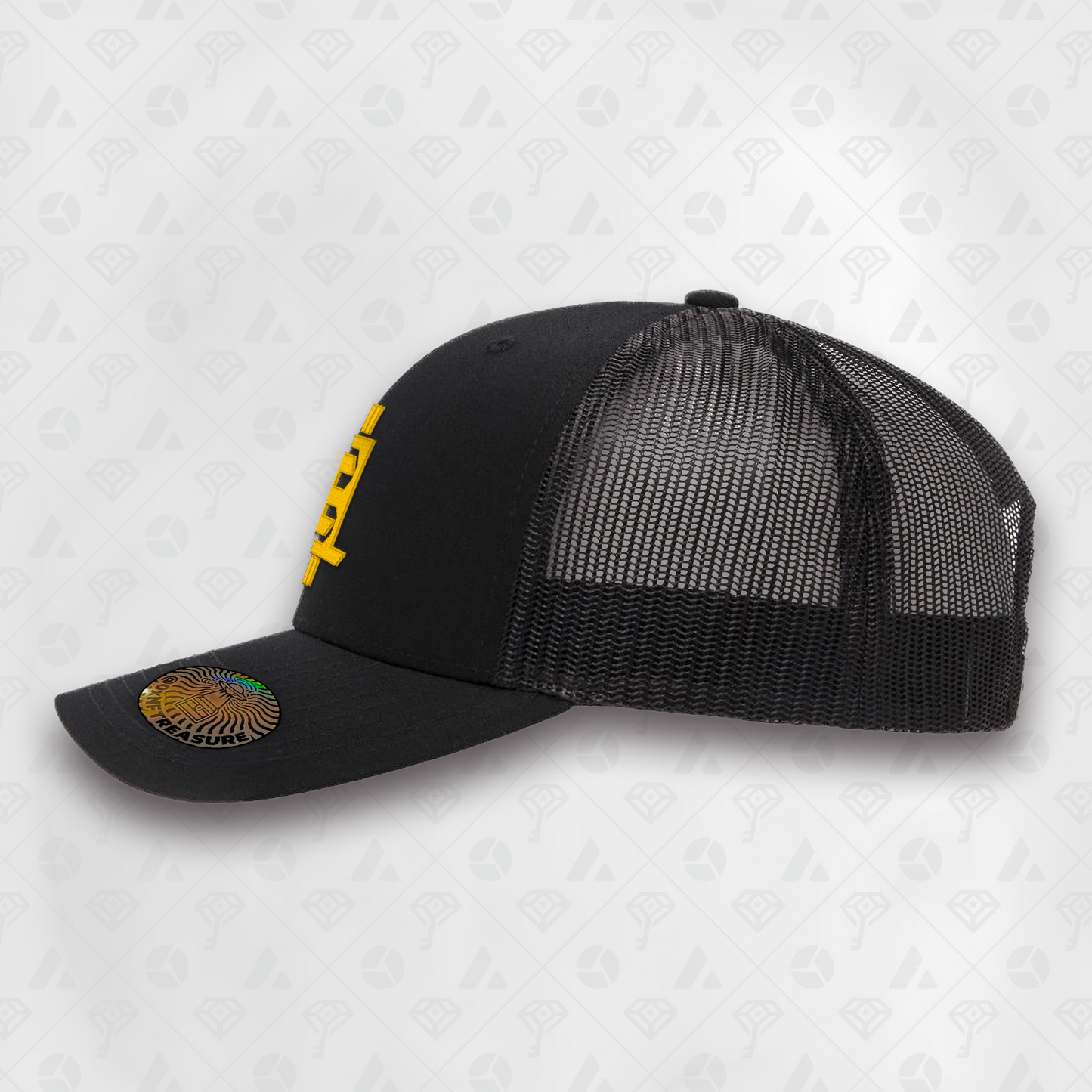 Black, IHL Curved Brim Smart Hat