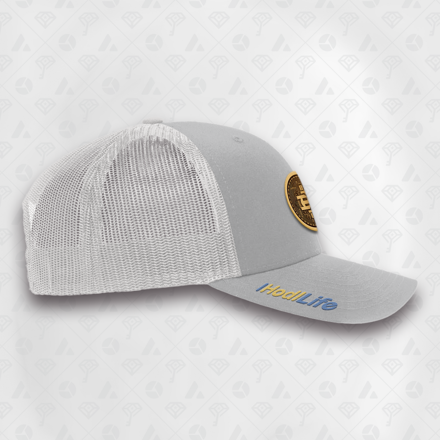 Grey, Coin Curved Brim Smart Hat