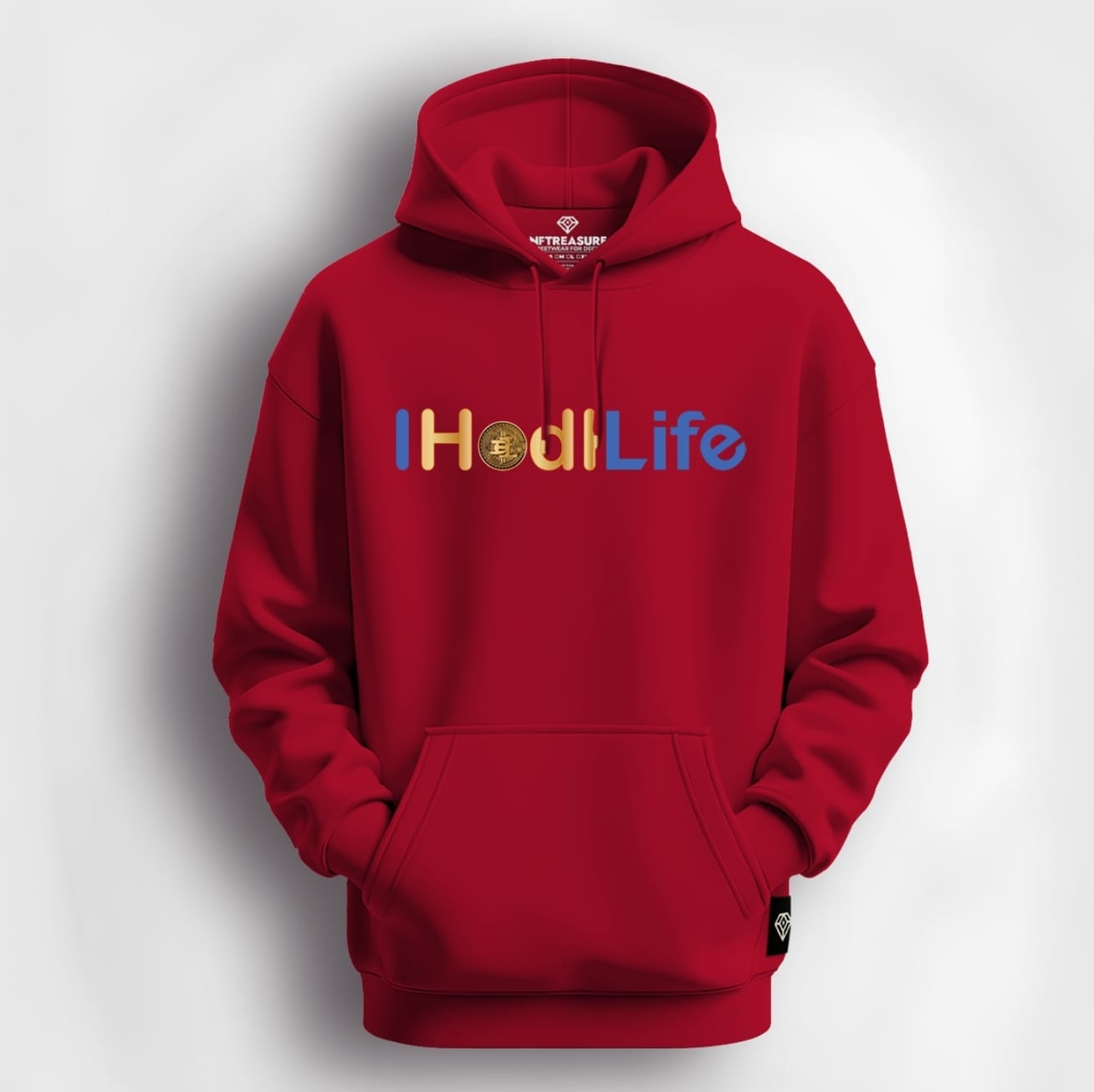 Red, IHodlLife Smart Hoodie